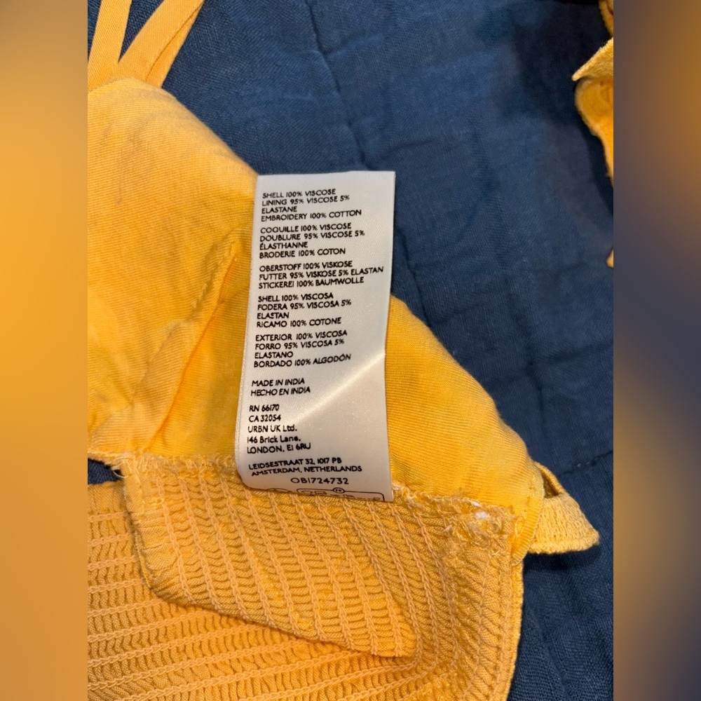 Free People Golden Mustard Crochet Crop Bralette - Picture 13 of 13
